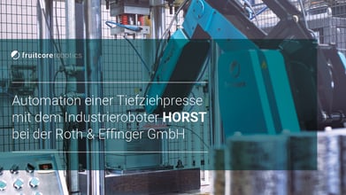 Digital Robot HORST bestückt Hydraulikpresse bei Roth & Effinger GmbH