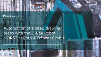 Digital Robot HORST loads hydraulic press at Roth & Effinger GmbH