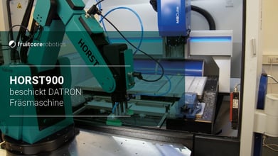 Industrieroboter HORST bestückt DATRON-Fräsmaschine