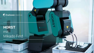Digital Robot HORST zeigt Bin Picking mit Mikado Find
