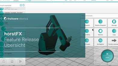Robotersoftware horstFX: Die wichtigsten Feature Releases